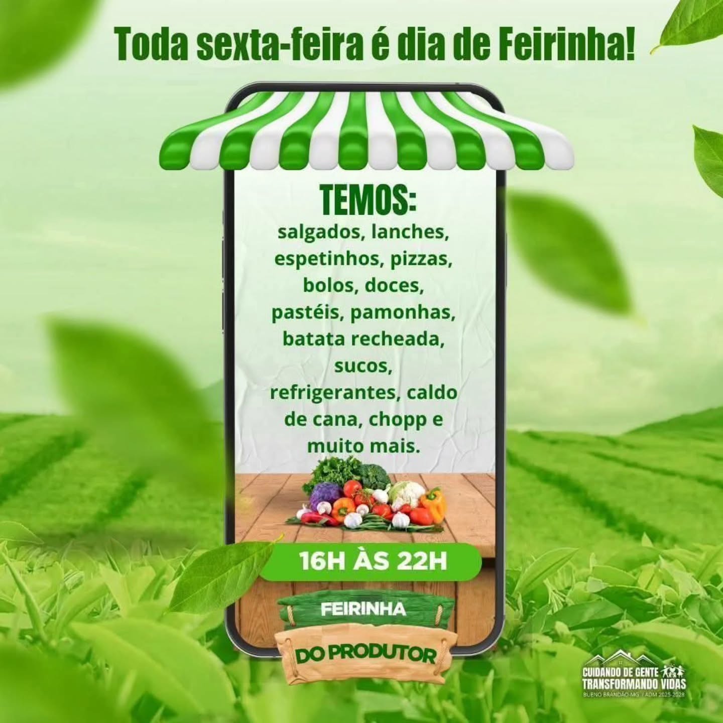 Postagem feita no Instagram da Prefeitura