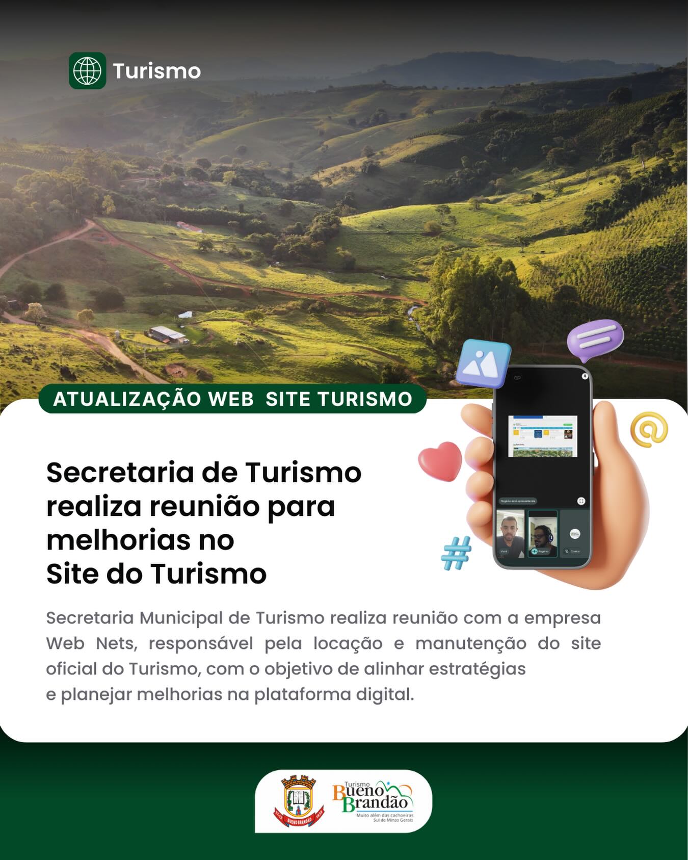 Postagem feita no Instagram da Prefeitura