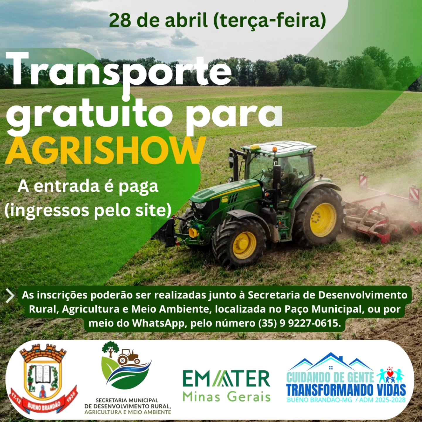 Postagem feita no Instagram da Prefeitura