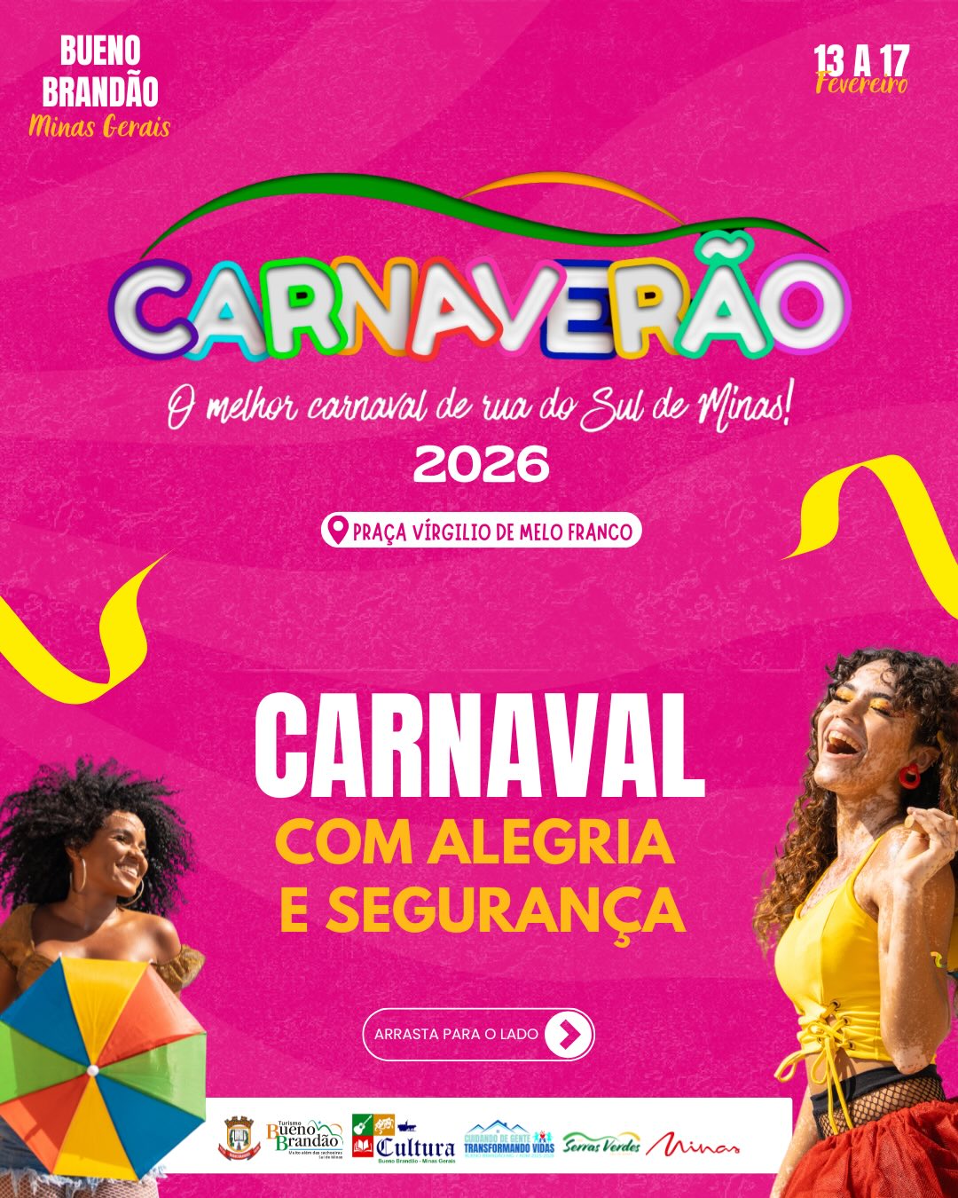 Postagem feita no Instagram da Prefeitura