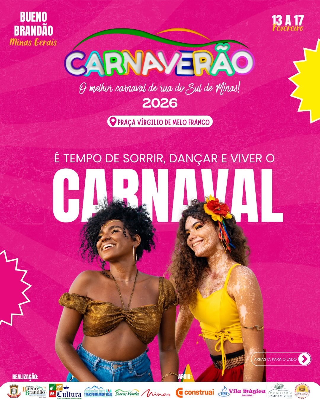 Postagem feita no Instagram da Prefeitura