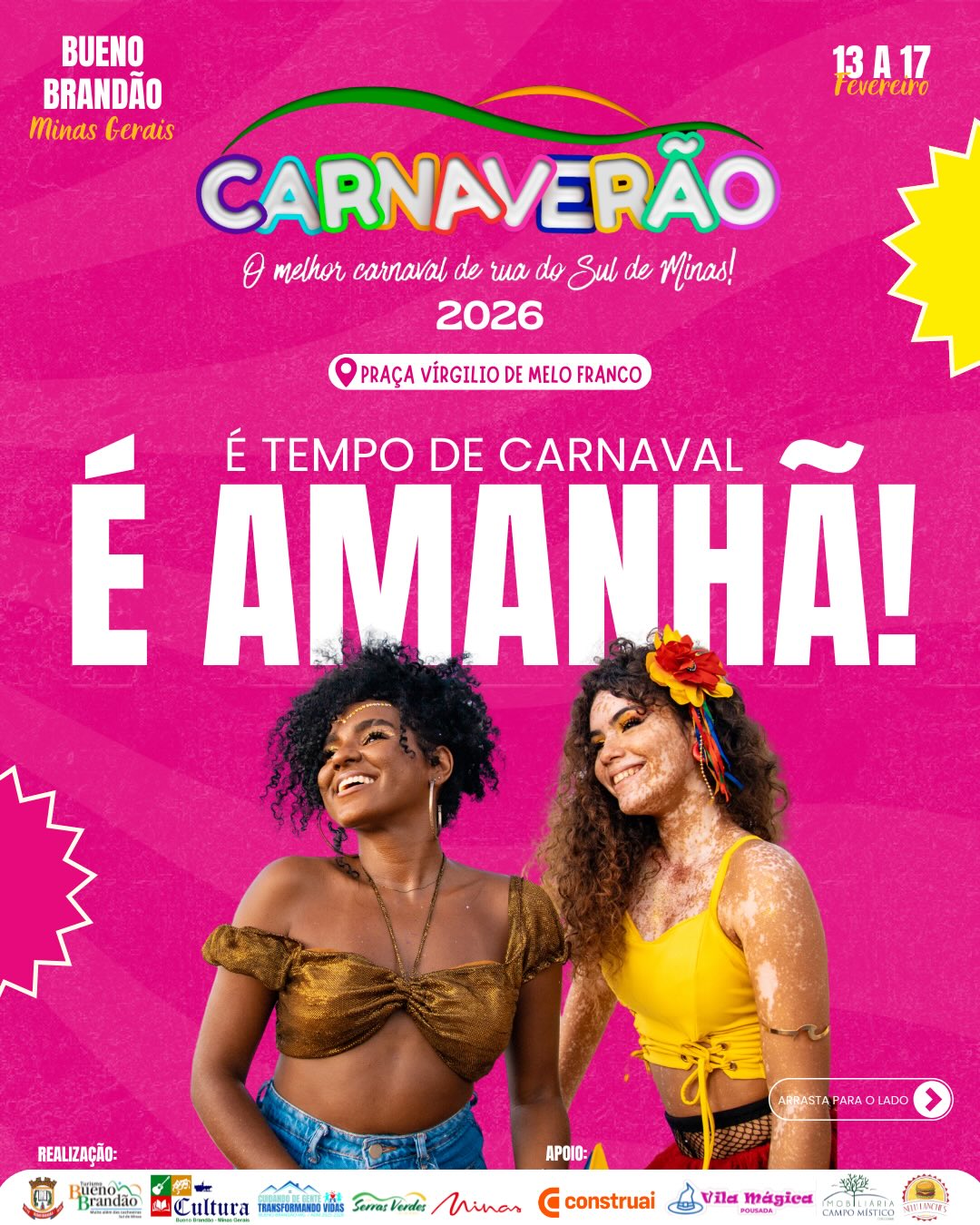 Postagem feita no Instagram da Prefeitura