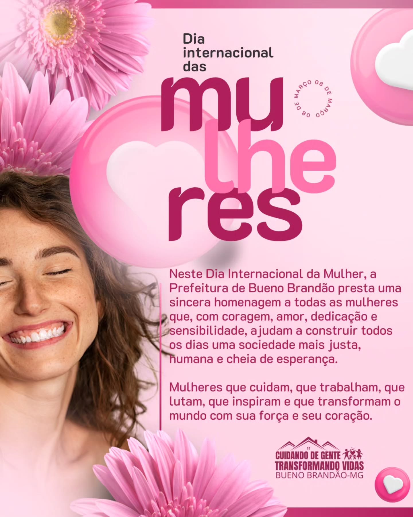 Postagem feita no Instagram da Prefeitura