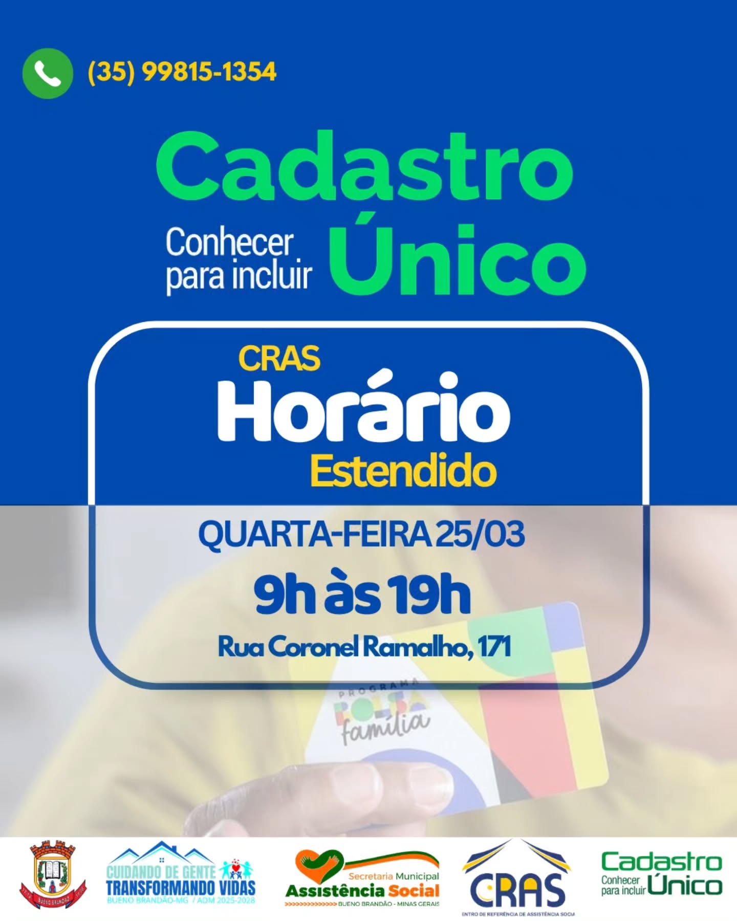 Postagem feita no Instagram da Prefeitura