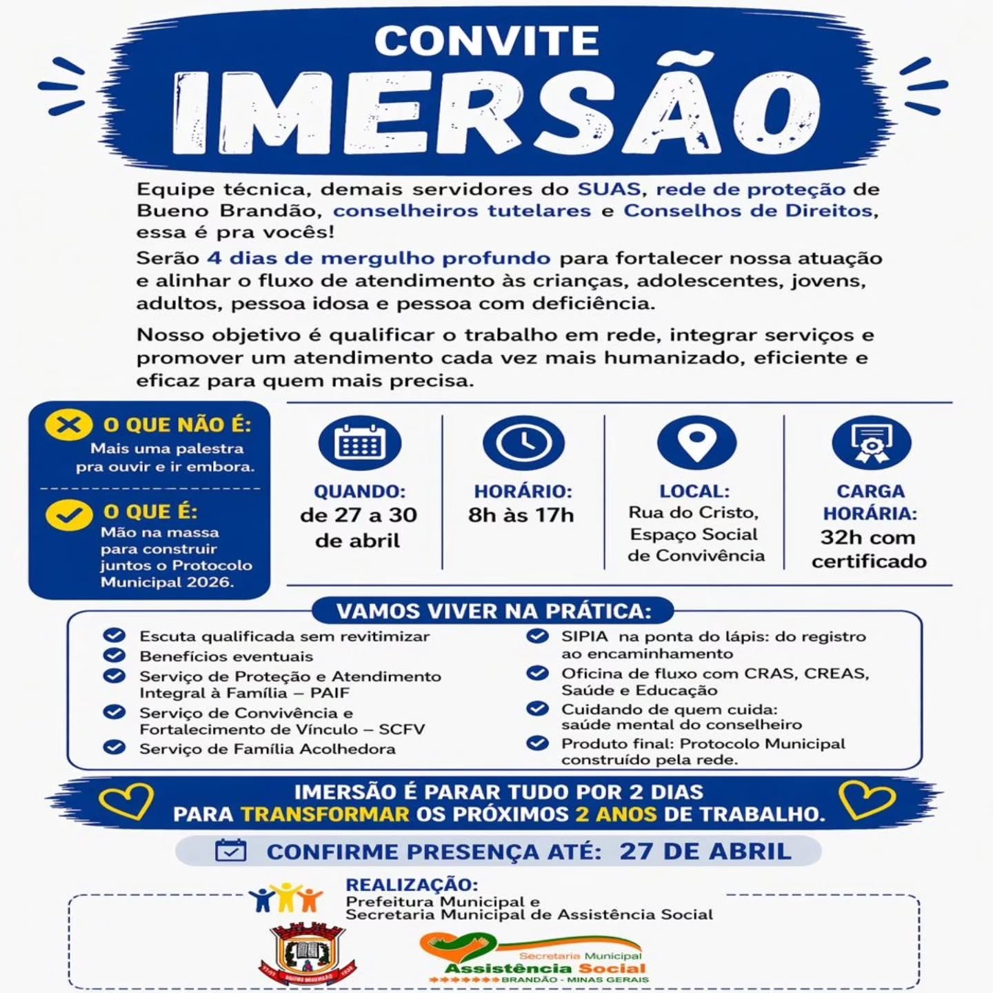 Postagem feita no Instagram da Prefeitura