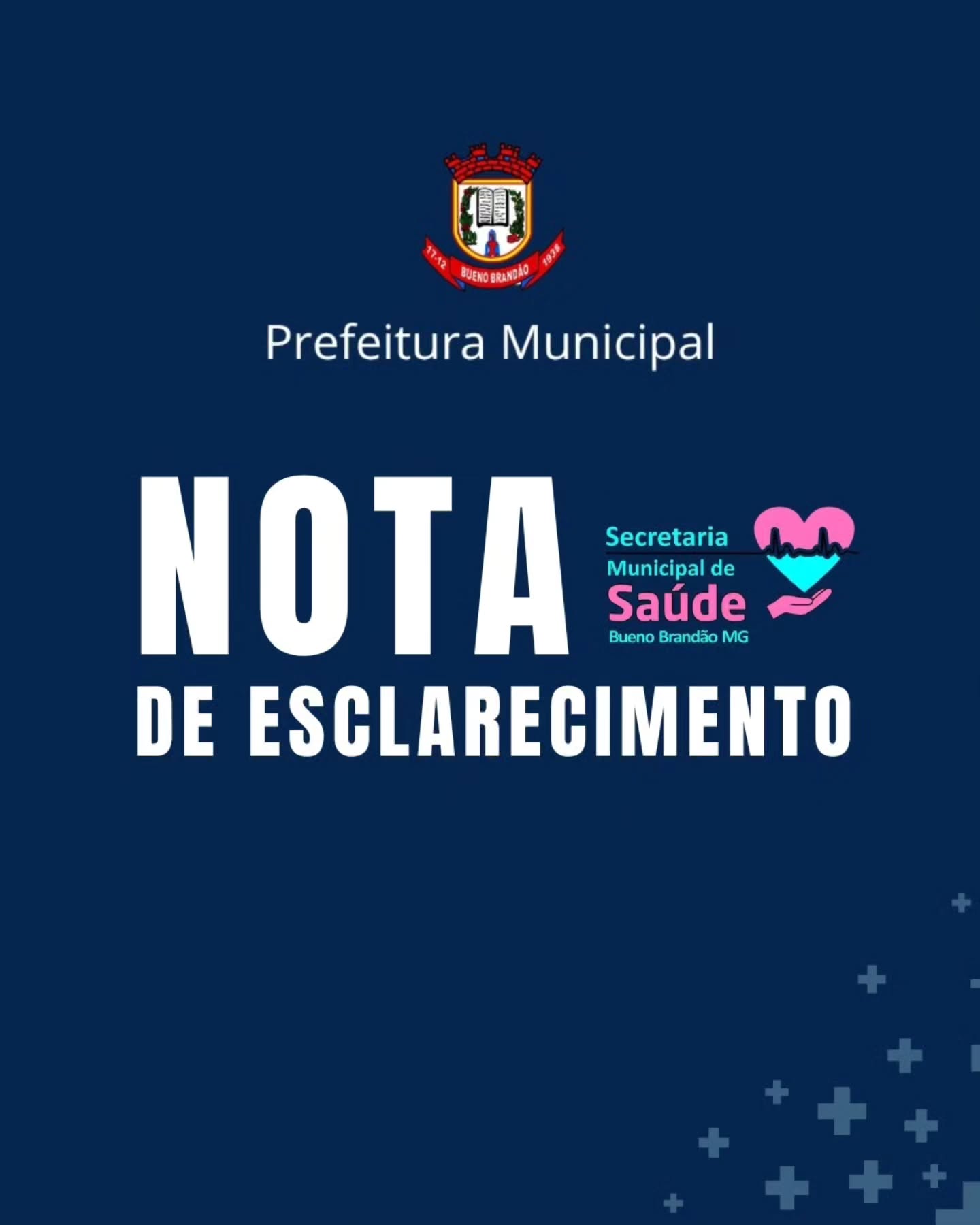 Postagem feita no Instagram da Prefeitura