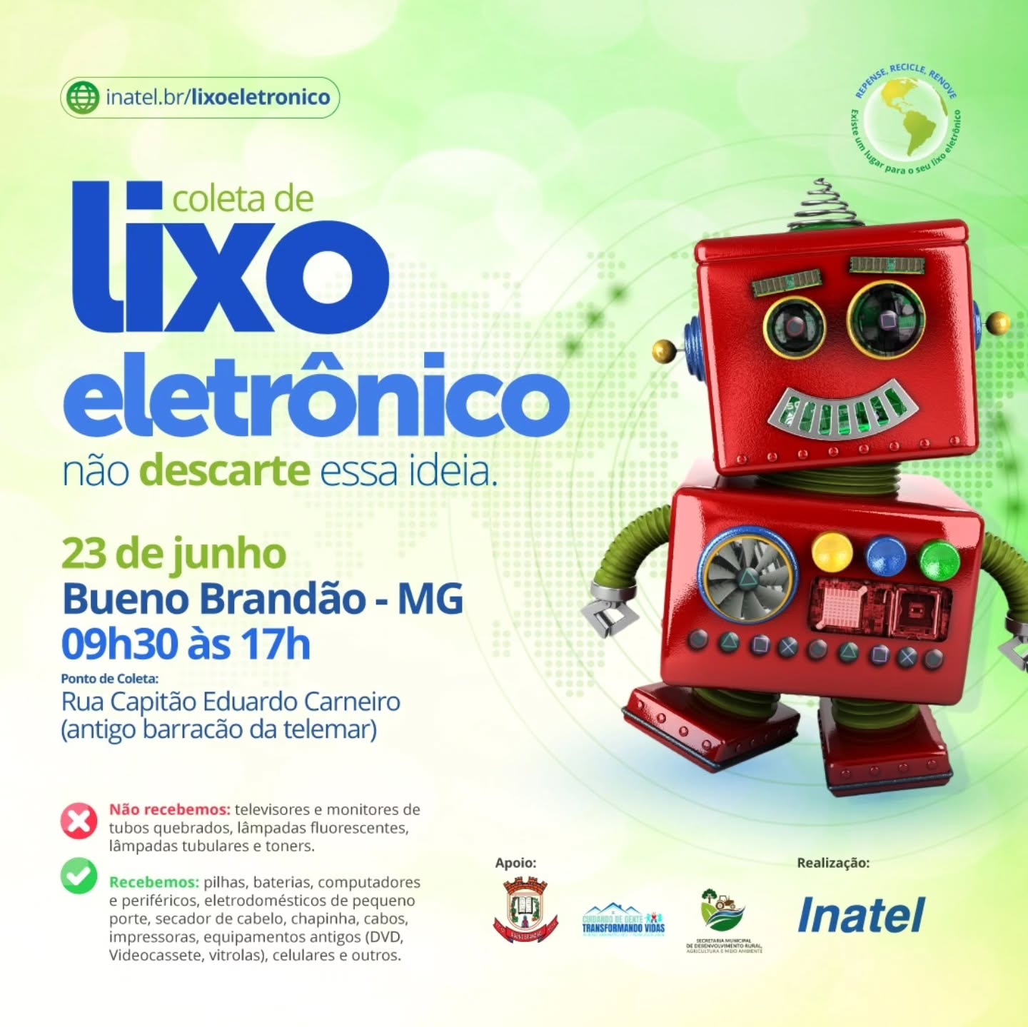 Postagem feita no Instagram da Prefeitura