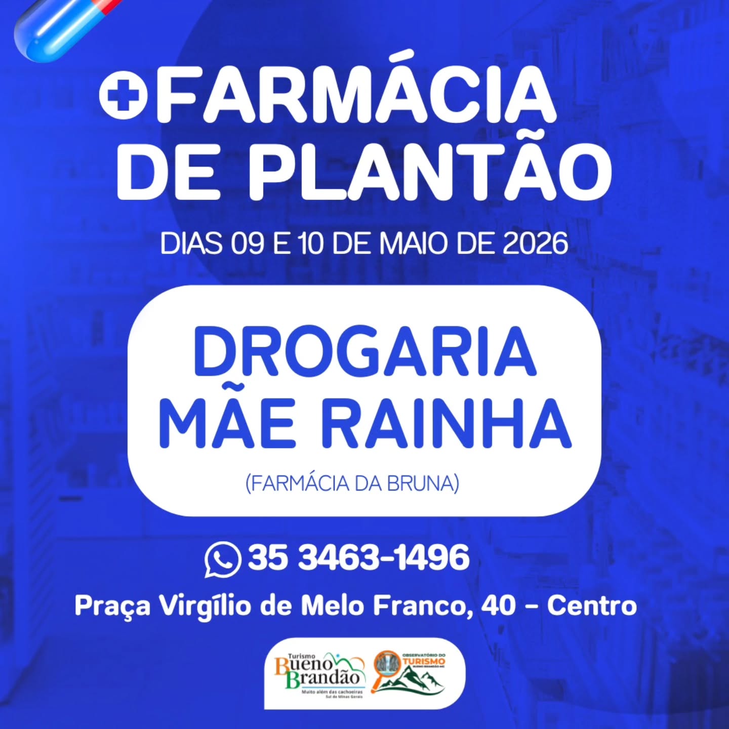 Postagem feita no Instagram da Prefeitura