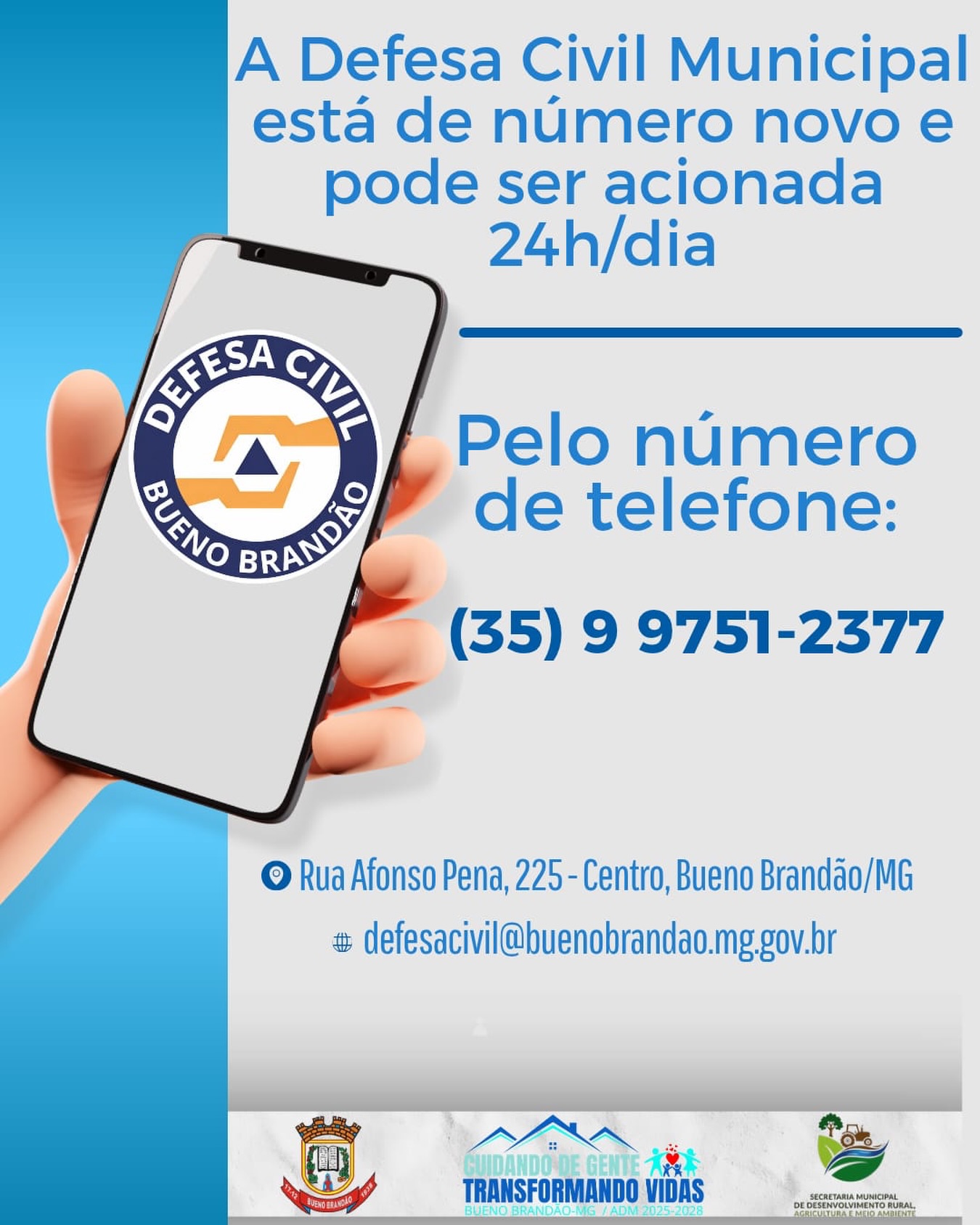 Postagem feita no Instagram da Prefeitura