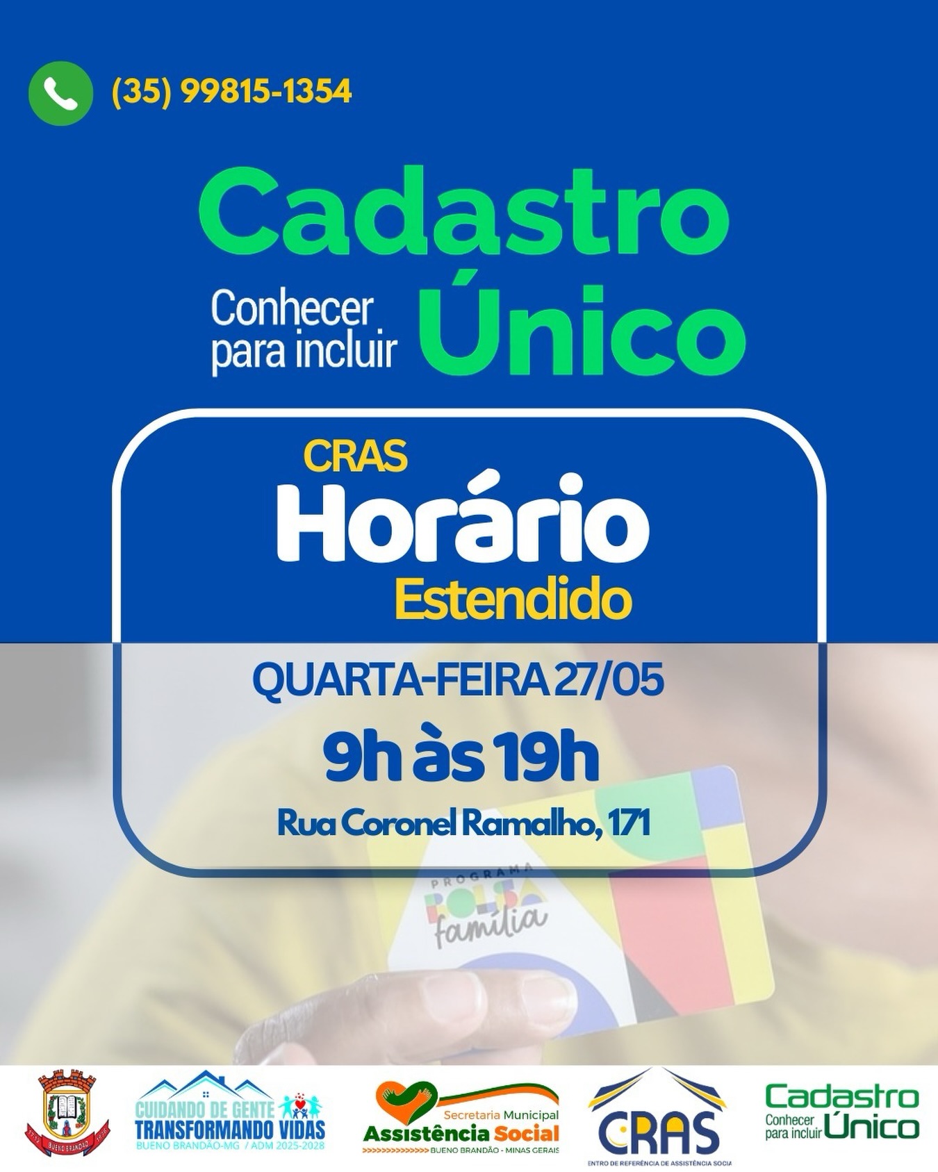 Postagem feita no Instagram da Prefeitura
