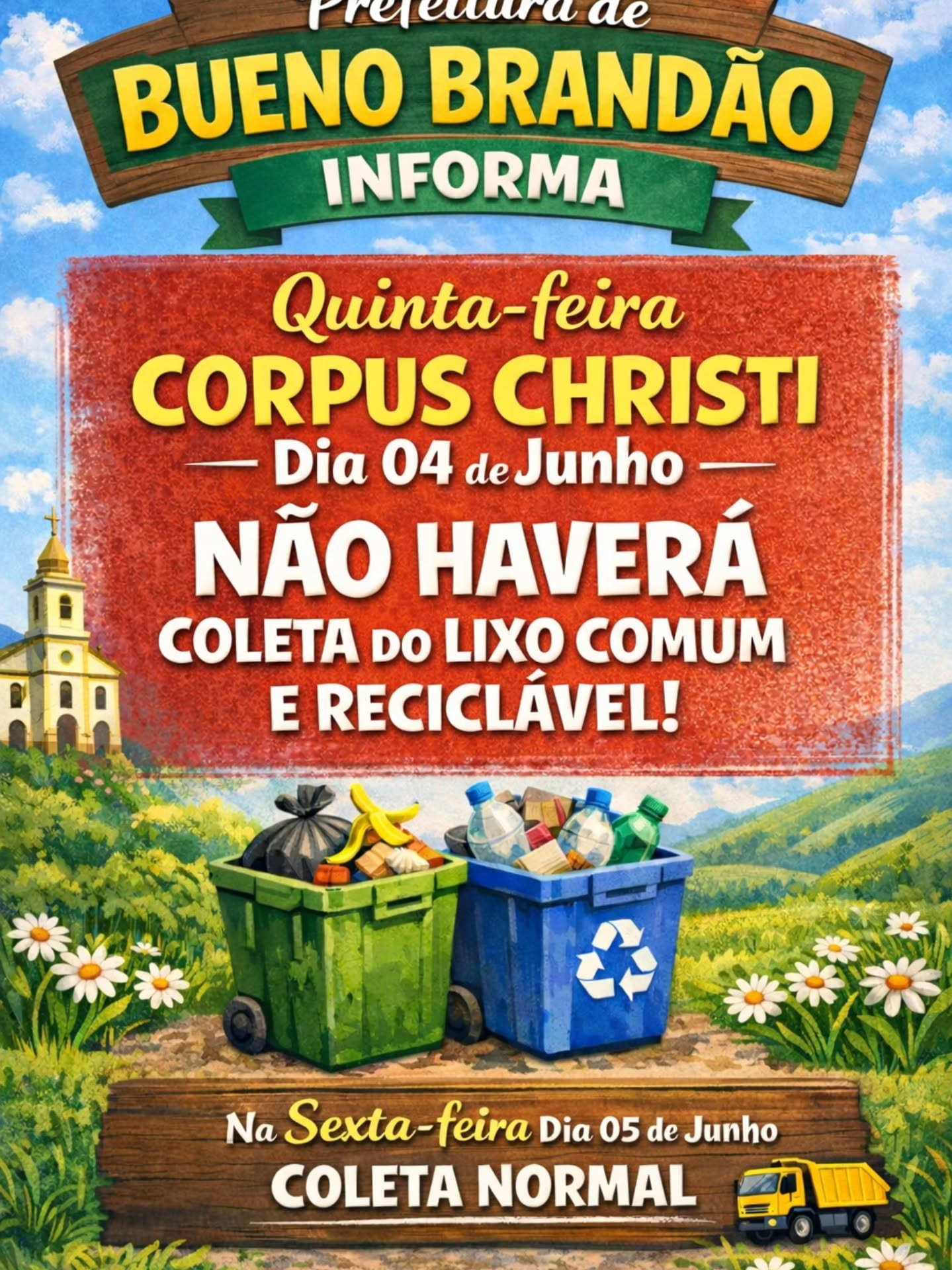 Postagem feita no Instagram da Prefeitura