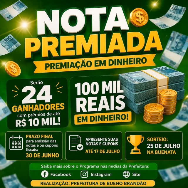 Postagem feita no Instagram da Prefeitura