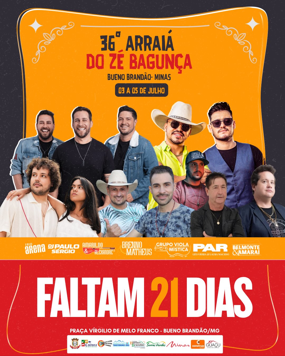 Postagem feita no Instagram da Prefeitura