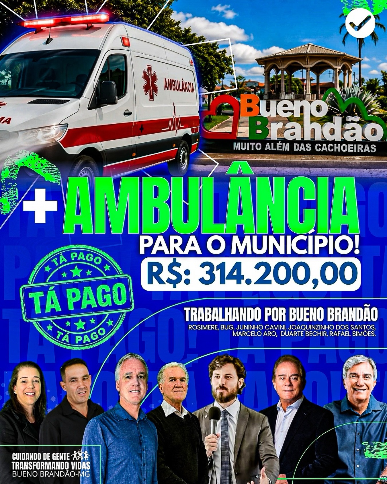 Postagem feita no Instagram da Prefeitura