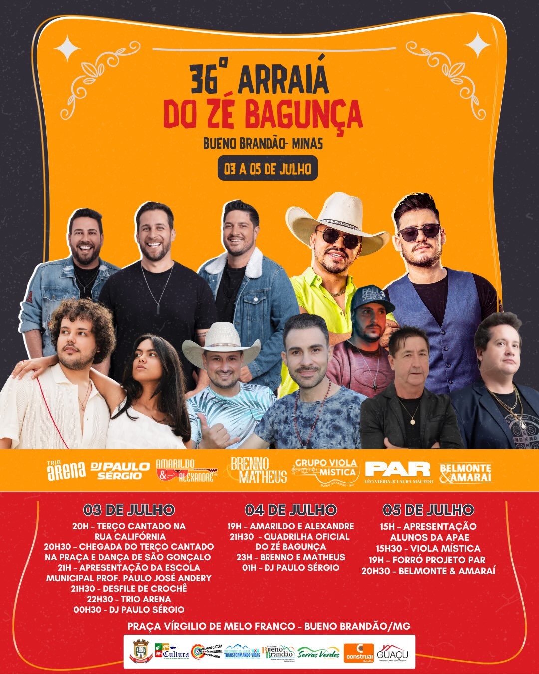 Postagem feita no Instagram da Prefeitura
