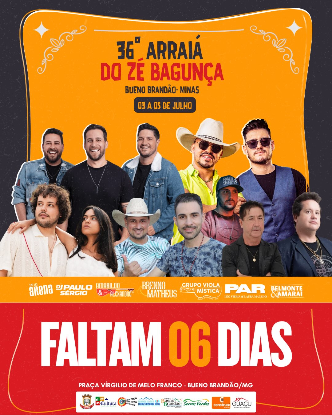 Postagem feita no Instagram da Prefeitura