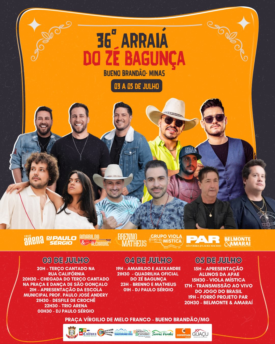 Postagem feita no Instagram da Prefeitura