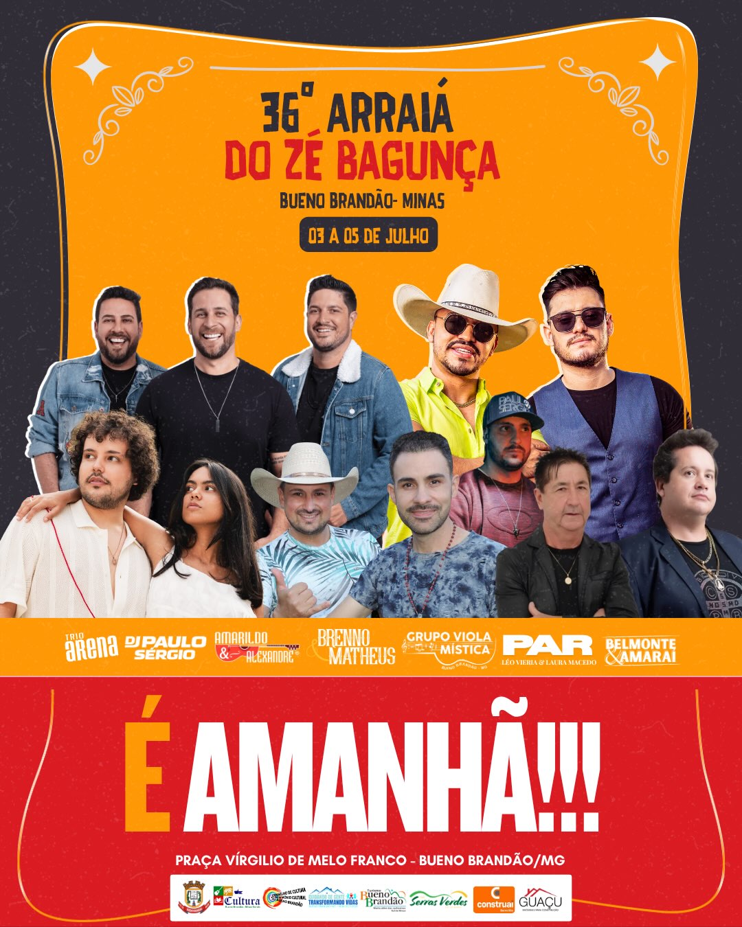 Postagem feita no Instagram da Prefeitura