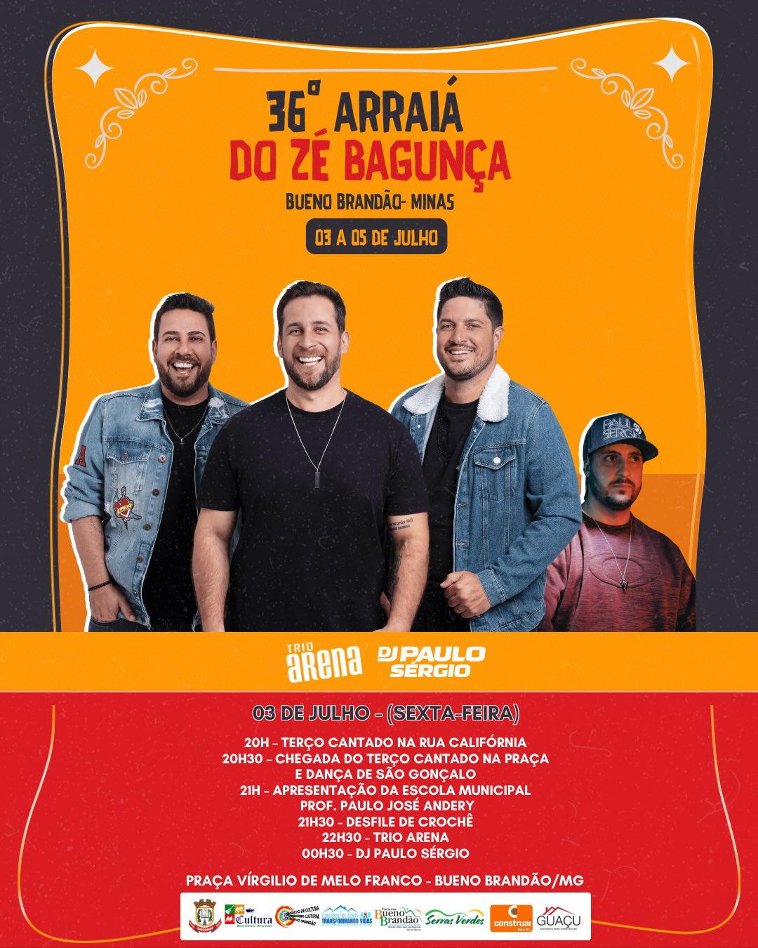 Postagem feita no Instagram da Prefeitura
