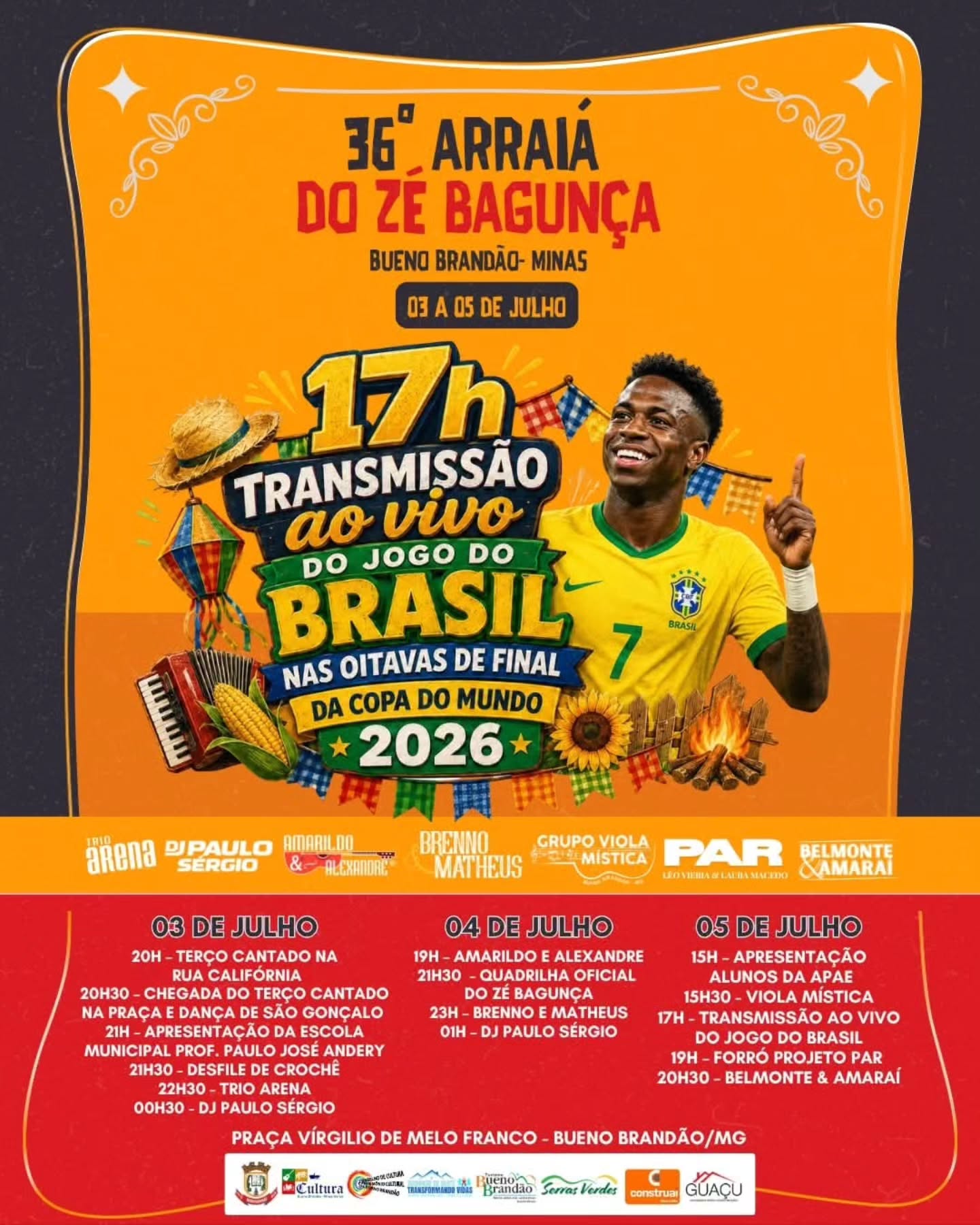 Postagem feita no Instagram da Prefeitura