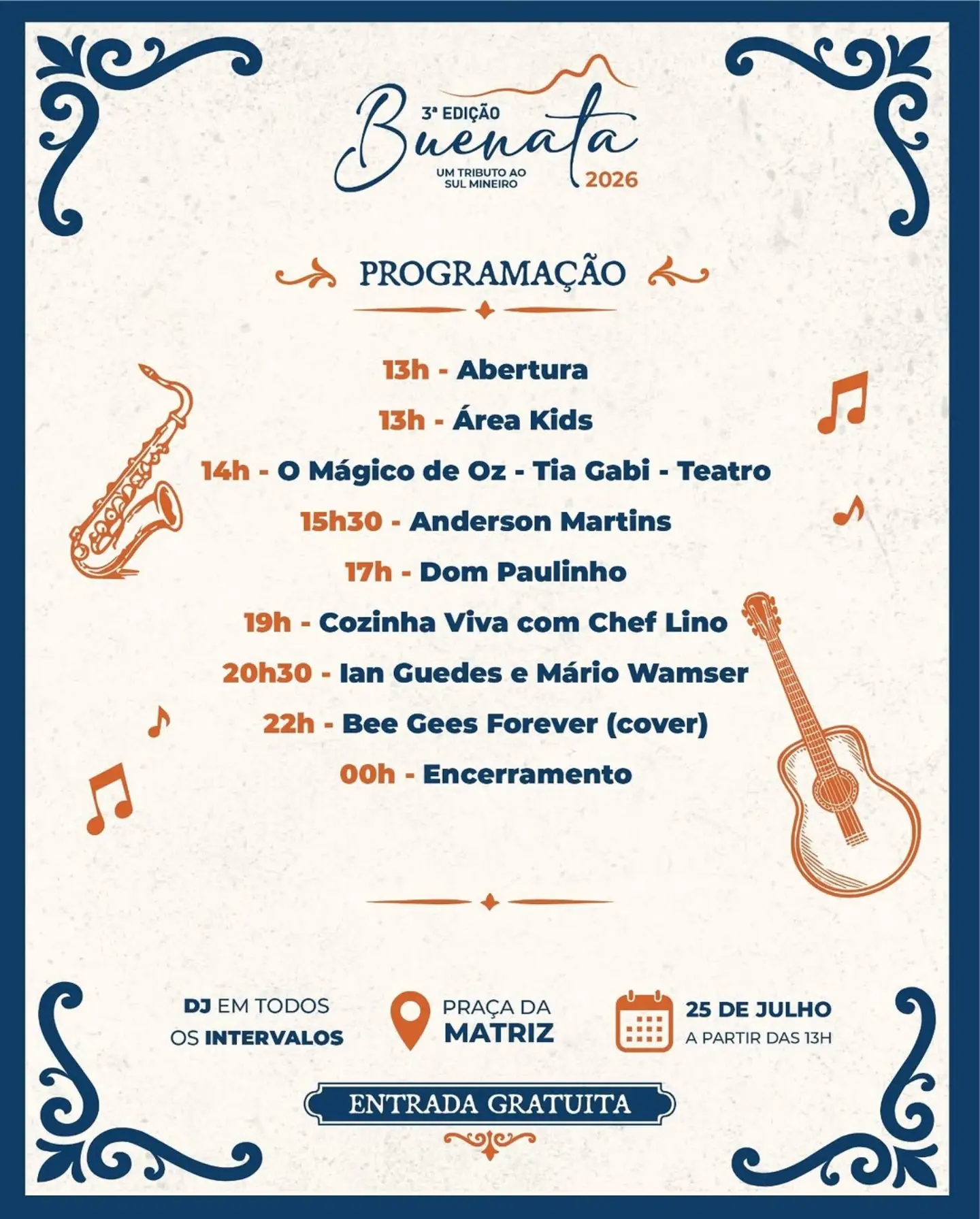 Postagem feita no Instagram da Prefeitura