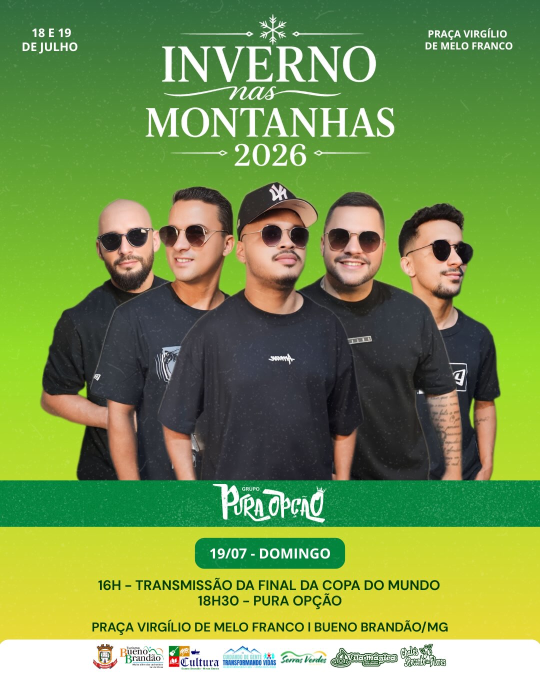 Postagem feita no Instagram da Prefeitura