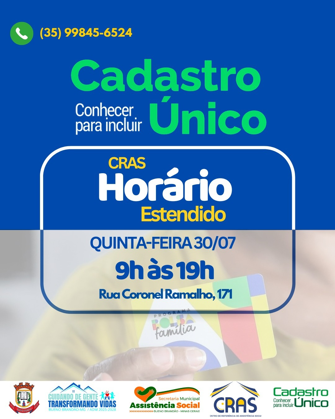 Postagem feita no Instagram da Prefeitura