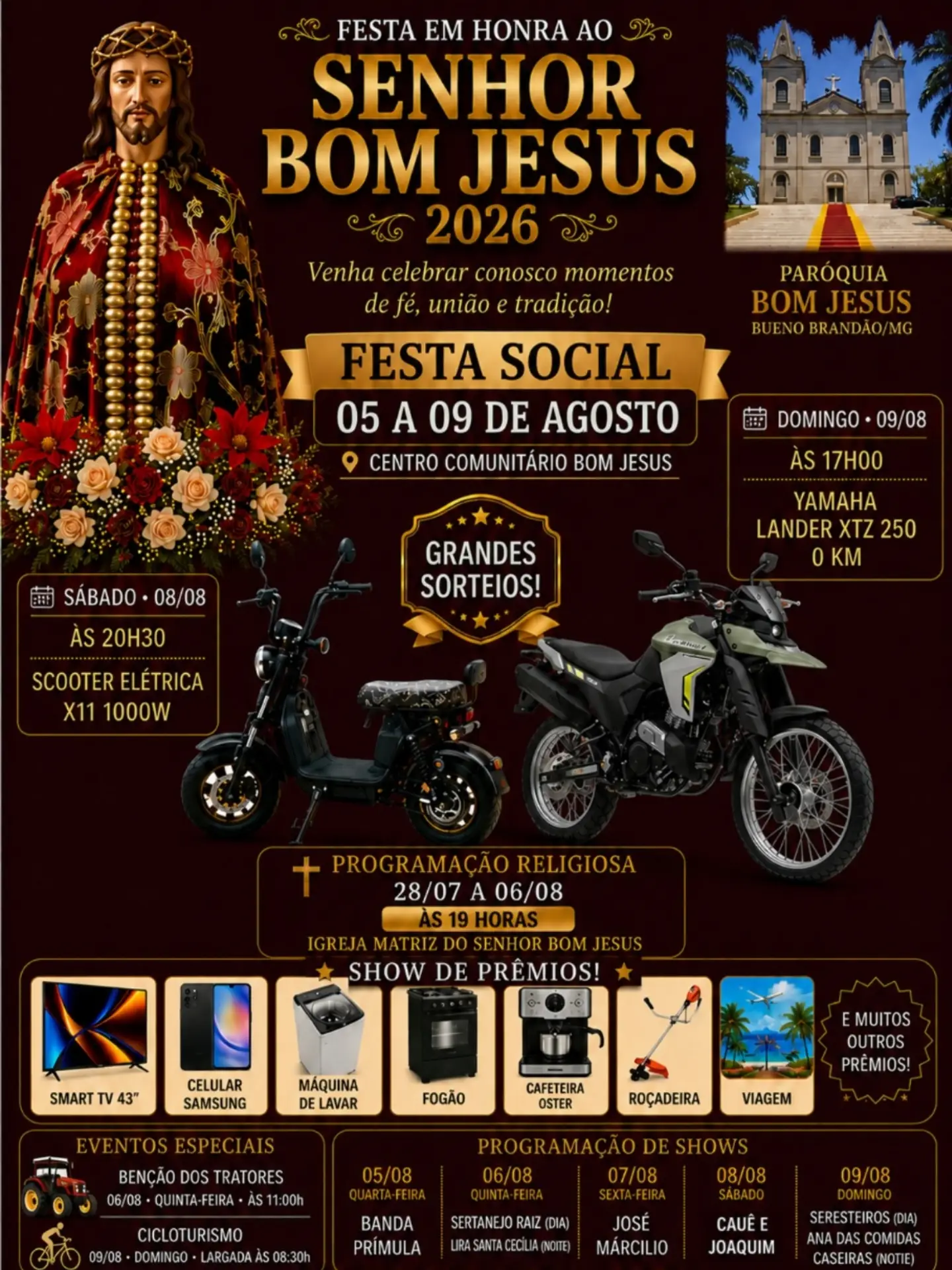 Postagem feita no Instagram da Prefeitura